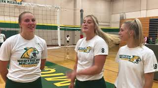 Northern Michigan Volleyball Cheers [upl. by Cherida775]