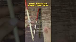 Hashi Aguebashi Bambu Longo 33cm  KUNI PRESENTES [upl. by Galateah]