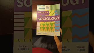 Introduction to Sociology Book Review  Mini Vlog 😊👍 [upl. by Lyrehc842]