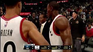 NBA Live 16 Raptors vs Knicks [upl. by Assirac744]