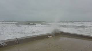 Huge WavesCoastal Flooding MinotNorth Scituate MA 3718 [upl. by Noreik692]