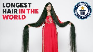 NEW Worlds Longest Hair  Guinness World Records [upl. by Yaya]