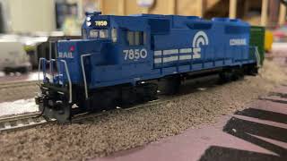 Rapido Conrail GP38 Sound Demo [upl. by Brewer]