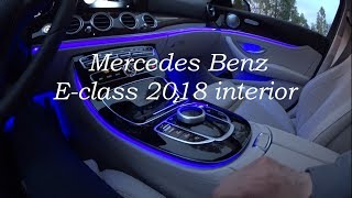 Mercedes Benz Eclass 2018 led interior 4K [upl. by Quenna319]