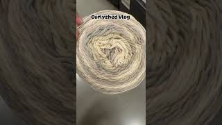 Caron Color cake cotton yarn crochet diy tutorial [upl. by Naicad]