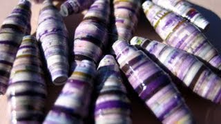 Paper Beads ♥ Perlen aus Papier ♥ [upl. by Millan441]