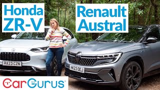 Honda ZRV vs Renault Austral Hybrid SUVs headtohead [upl. by Alliuqahs]