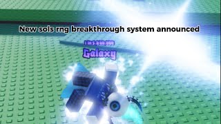 New sols rng breakthrough system announced [upl. by Wershba]