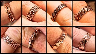 How to make handwoven copper rings [upl. by Lobiv764]