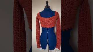 Beginner Long Sleeve Crochet Top Pattern  Beginner Friendly Crochet  Fall Crochet Ideas crochet [upl. by Glinys]