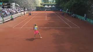 Lepchenko Varvara v Zavatska Katarina  W75 Brescia 1°setincomplete [upl. by Tildie117]