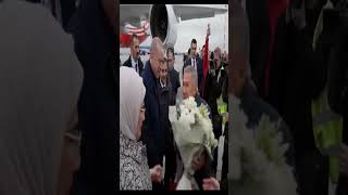 Turkish President Erdoğan a NATO member officially arrives in Kazan Russia for BRICS Summit [upl. by Ainos]