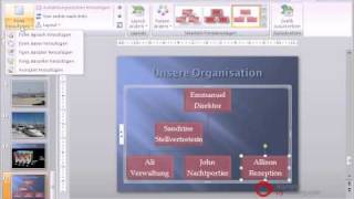 Powerpoint Präsentation Tutorial Deutsch Organigramme [upl. by Austine576]