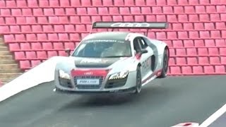 Tom Kristensen Jumps Audi R8 LMS  DRIVE MOMENTS [upl. by Annailuj462]