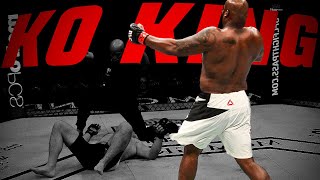 KO KING👑  Every Derrick Lewis Knockout  UFC Edmonton [upl. by Jacobine]