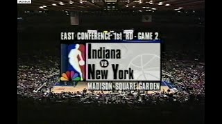 NBA On NBC  Pacers  Knicks 1993 Playoffs Game 2 Highlights [upl. by Anoiek]