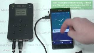 XPIN Clip  bruteforce PIN via cursormouse Xperia Z3 Android 511 [upl. by Sheeb]