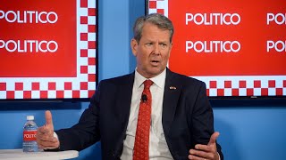 Full interview with Georgia Gov Brian Kemp at RNC  Politico [upl. by Latricia]