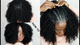 HOW TO  CROCHET NO No Sew In NO LEAVE OUT Fix YOUR HAIR IN LESS THAN 5 MINUTES HOW TO [upl. by Herates]