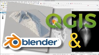 QGIS User 0036  QGIS and Blender [upl. by Gilberto]