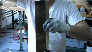 Installing a folded brass back  4  adjusting [upl. by Tra727]