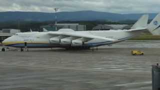 Antonov An225 at Basel EuroAirport 29 June 2013 [upl. by Annaeerb163]