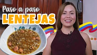 LENTEJAS con CHORIZO Santarrosano  Receta Colombiana 🇨🇴 [upl. by Etra]