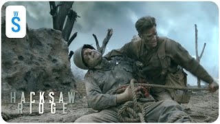 Hacksaw Ridge 2016  Scene Doss hears the cries of dying soldiers and returns to save them [upl. by Wein]