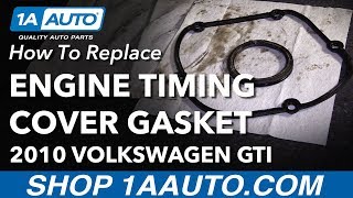 How to Replace Upper Engine Timing Cover Gasket 1014 Volkswagen GTI [upl. by Iggy388]