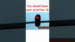 You should know your priorities 😂😂😂  funnyvideo sarcasticmemes [upl. by Payson666]