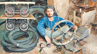 How Wooden Handcart are Made  Handcart Manufactuting Process [upl. by Afrika]