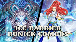 ICE BARRIER RUNICK COMBOS  YuGiOh [upl. by Clerc]