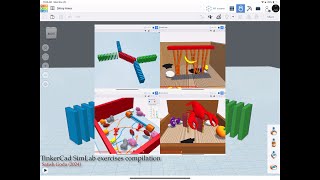 Physics Blog TinkerCad SimLab exercises compilation [upl. by Lrem]