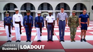 Every Uniform A Citadel Military College Cadet Wears On Campus  Loadout  Insider Business [upl. by Jamille]