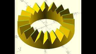 Hirth Coupling in openSCAD with python support [upl. by Ayhay543]