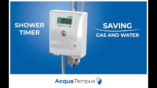 Shower timer with water shut off Acqua Tempus  saving gas and water  Every drop counts [upl. by Garvy]