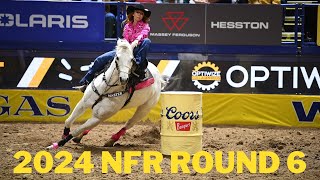 2024 NFR Barrel Racing  Round 6 [upl. by Acenahs]