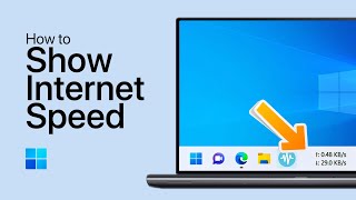 How To Show Internet Speed on Taskbar on Windows 1011 [upl. by Gnohc]