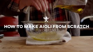 How to Make Aioli from Scratch  Tips amp Techniques by All Things Barbecue [upl. by Schug]