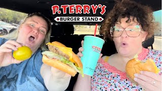 Crystal and Tammy Review P Terrys Burger Stand [upl. by Sitnik]