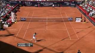 Hamburg 2013  SF  Federer vs Del Bonis HD [upl. by Nonrev]