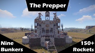 The Prepper  9x Bunker Egg Base For Trio  Rust Base Design Tour [upl. by Llejk638]