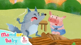 The Three Little Pigs  Fairy Tales in English  Classic Fairy Tales Story for kids  Mamdor Baby❤️ [upl. by Neelyak]