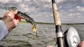 BIG BUCKTAILS FOR EAGLE LAKE MUSKIES  Musky Fishing Large Baits in Summer [upl. by Meade]