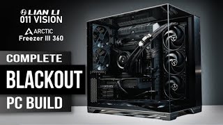 BLACKOUT PC BUILD  No RGB  Lian Li O11 Vision  Arctic  Core i7 14700k  Gigabyte RTX4070  Z790 [upl. by Rangel]