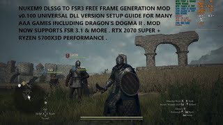 NUKEM9 FREE FSR3 Frame Generation Mod v0100 Universal DLL Setup in AAA Games  Now Supports FSR 31 [upl. by Ynattirb]