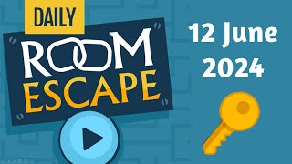 Daily Room Escape  12 June  4K  Full Walkthrough  Crazygames [upl. by Nohsreg]