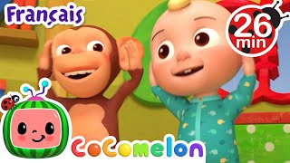 Tête épaules genoux pieds  CoComelon en Français  Chansons pour bébés [upl. by Maharba262]