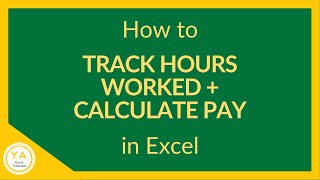 How to Track Hours Worked in Excel  How to Calculate Pay in Excel  Tutorial ⏰💰 [upl. by Farlie]