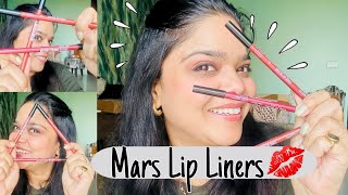 Mars lip liner review  Affordable lip liners  Madhuri Sharma [upl. by Oker]